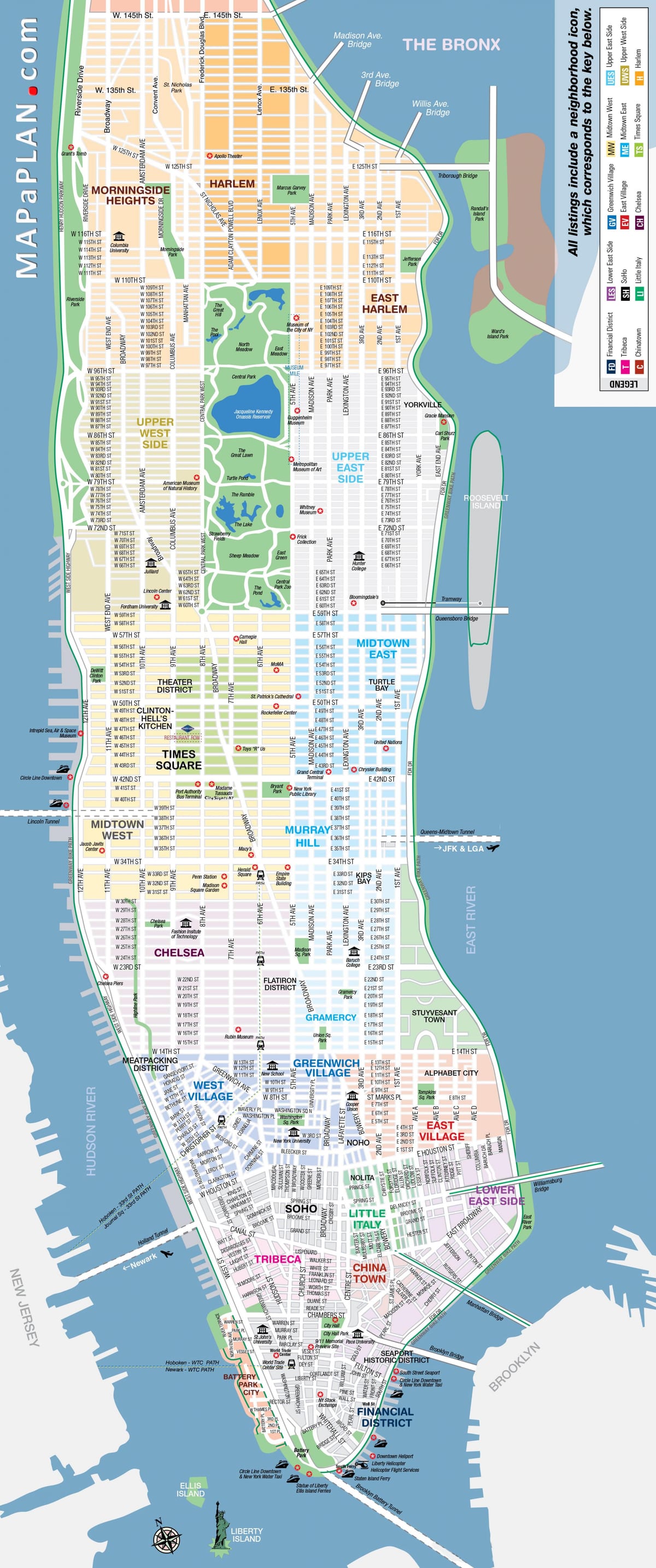үнэгүй хэвлэх зураг Манхэттэн NYC