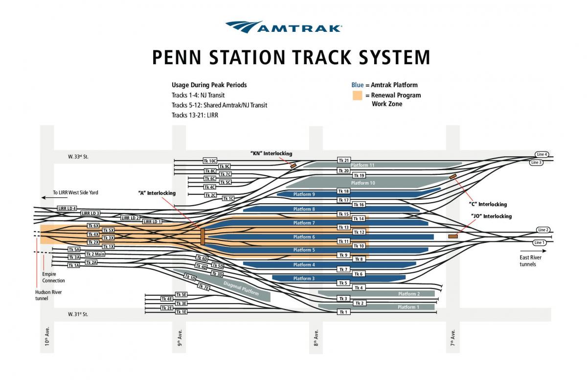 Penn station хянах газрын зураг