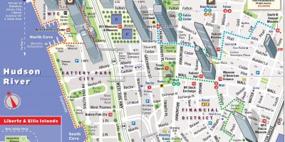 Доод Манхэттэн аялал жуулчлалын газрын зураг